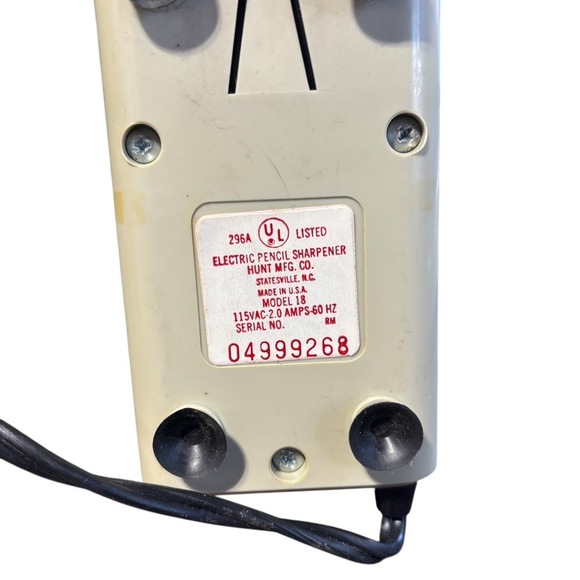 Boston Electric Pencil Sharpener Model 18 School Office Tested 80 's Movie Props - Picture 5 of 5